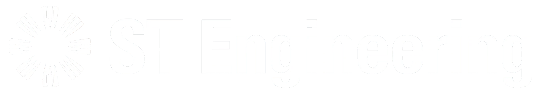 ST Engineering logo solid white